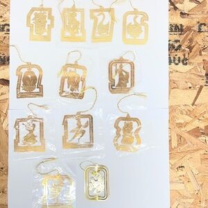 Brass Christmas ornaments